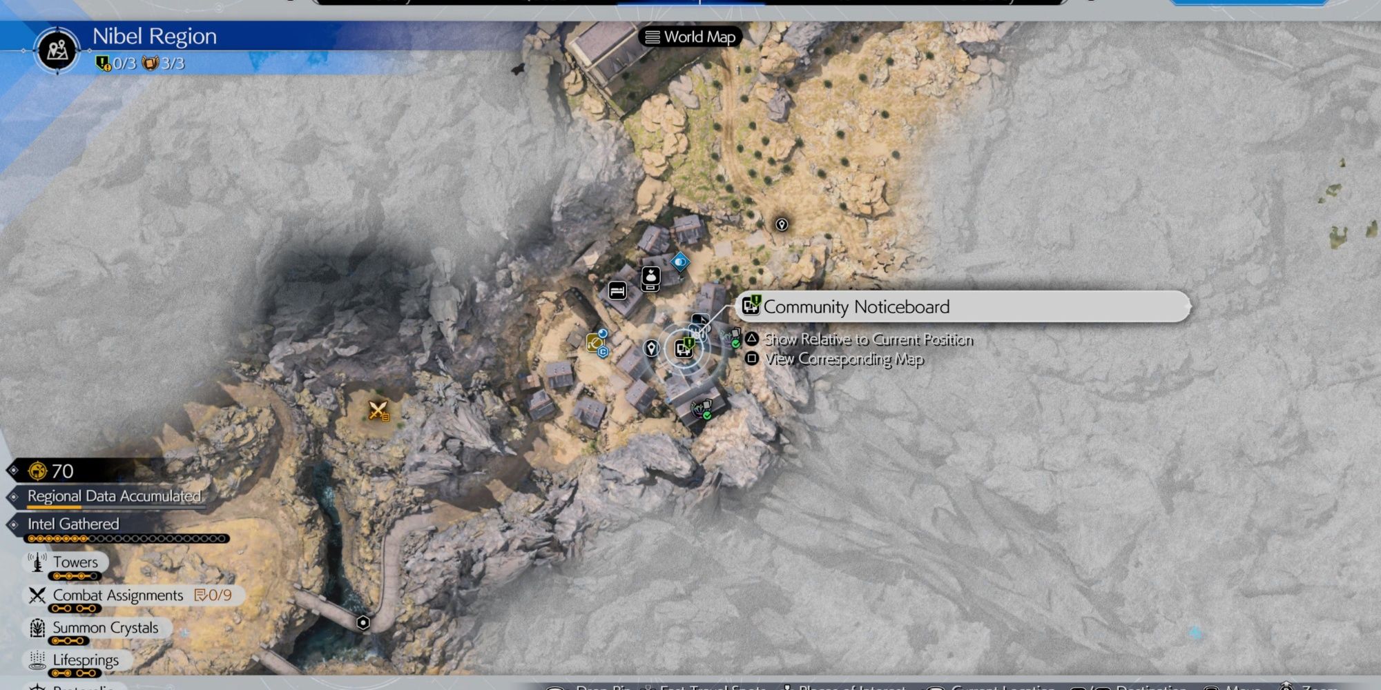Community Noticeboard in Nibel Region in Final Fantasy 7 Rebirth