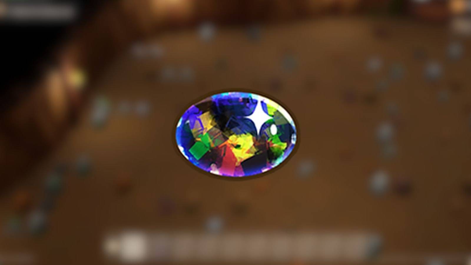 a black opal in coral island.