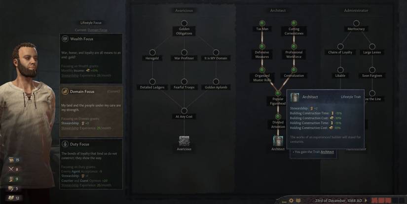 Crusader Kings 3 Architect Trait