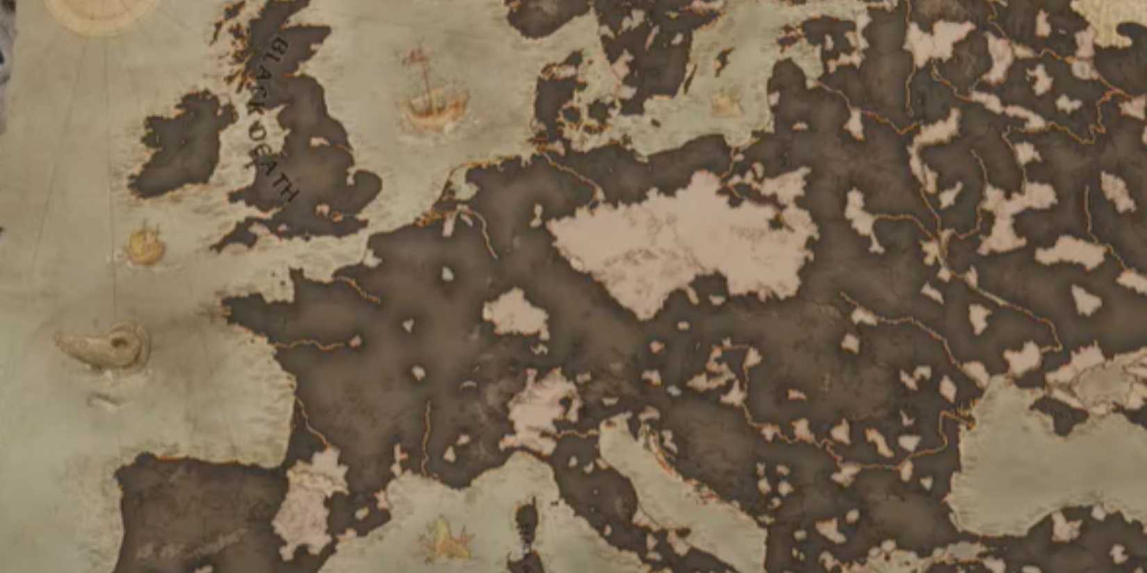 Crusader Kings 3 Black Death Map