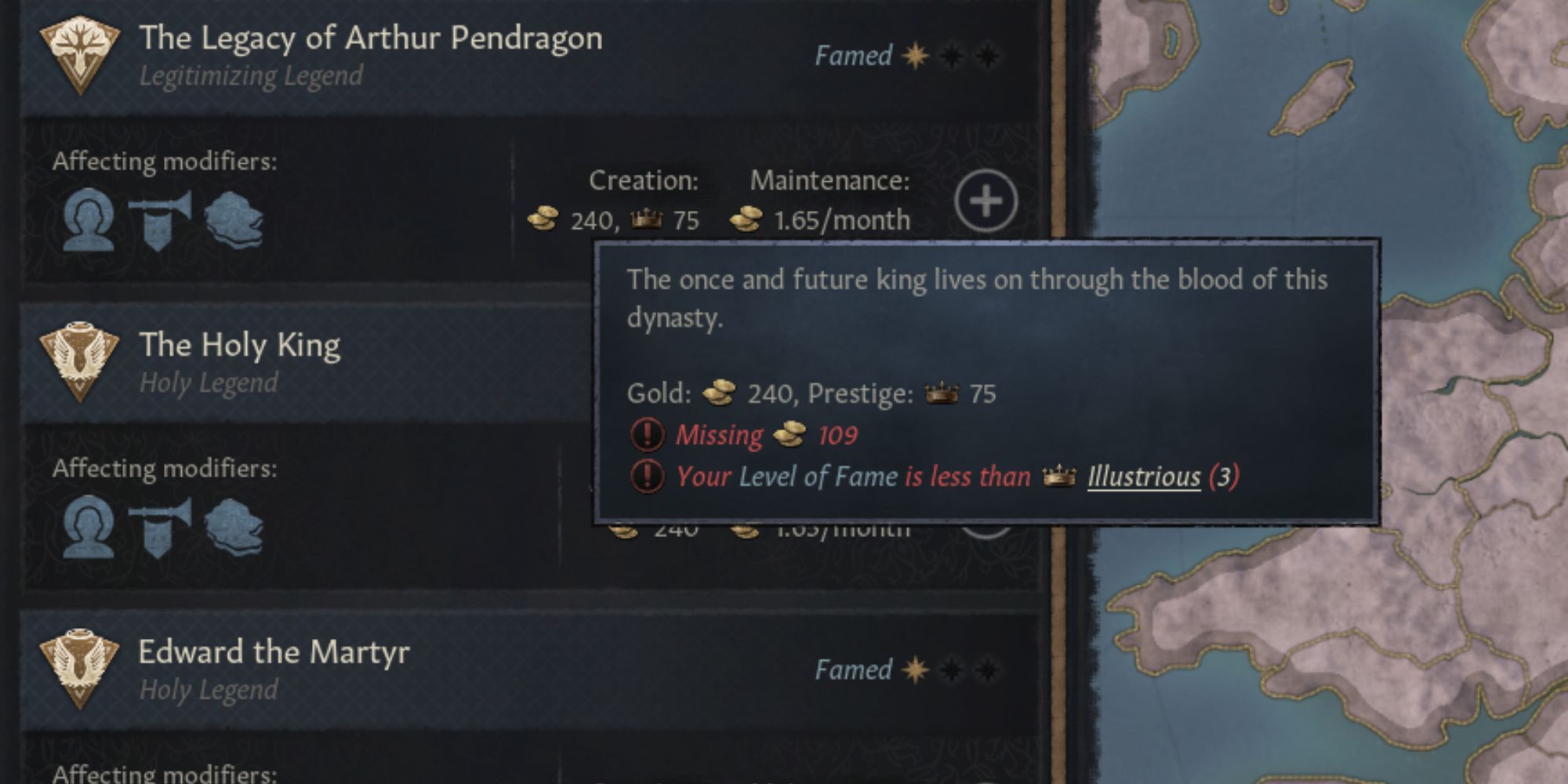 Crusader Kings 3 The Legacy of Arthur Pendragon Legend Seed