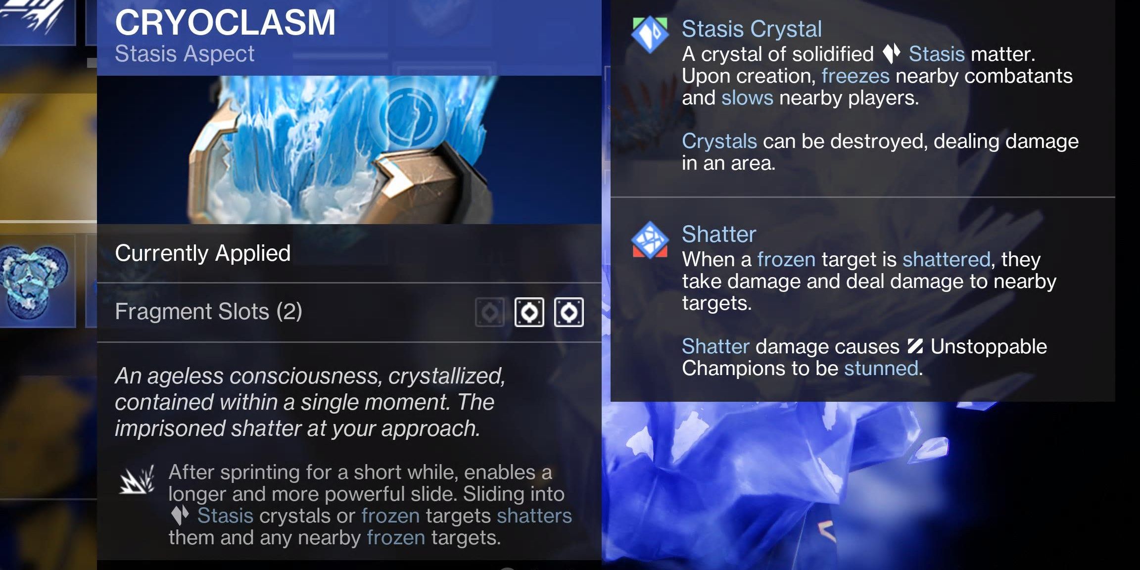 Лучшие аспекты стазиса в Destiny 2