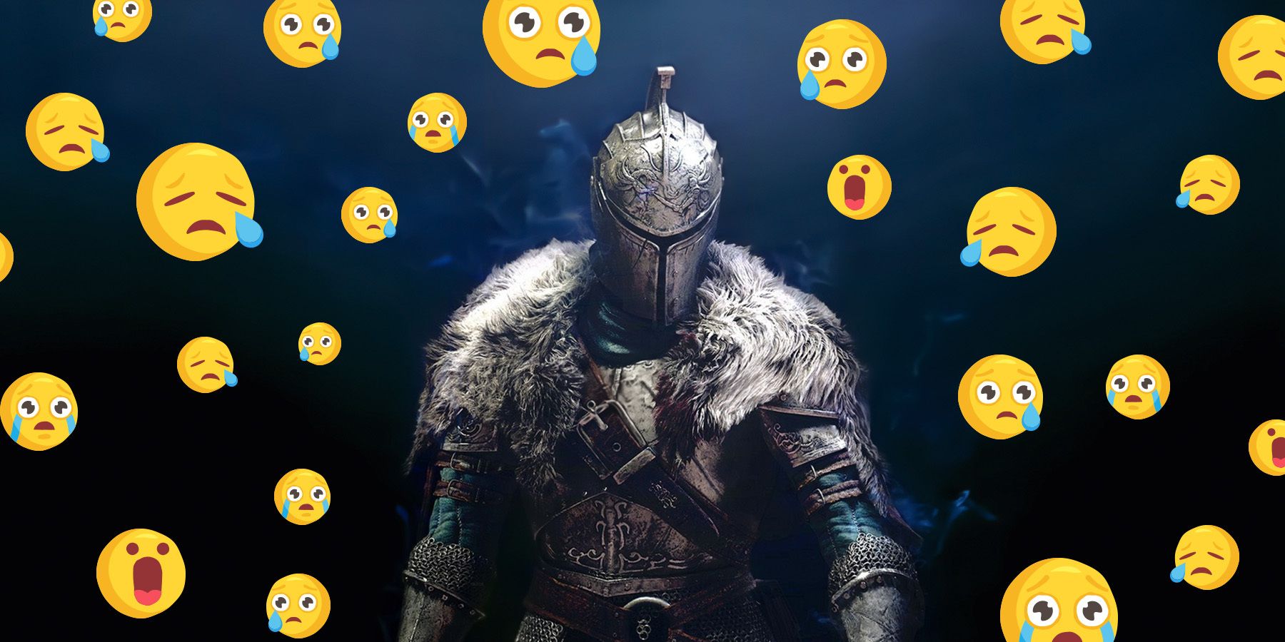 dark souls 2 armor crying emojis