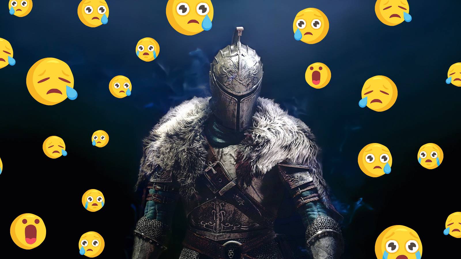 dark souls 2 armor crying emojis
