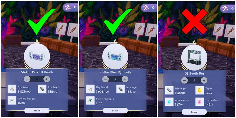 Crafting the right DJ set in Disney Dreamlight Valley.