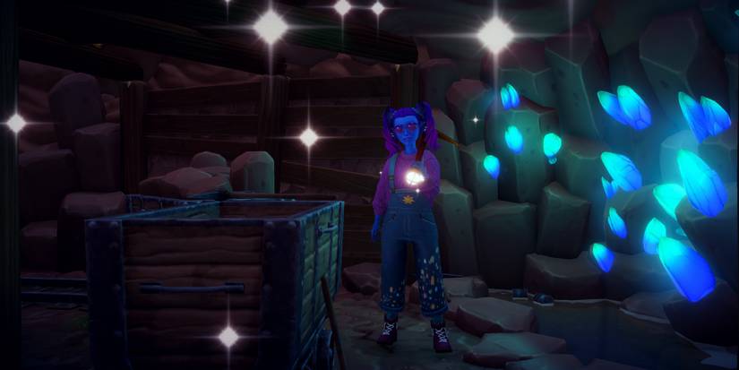 Dig for something blue in Disney Dreamlight Valley