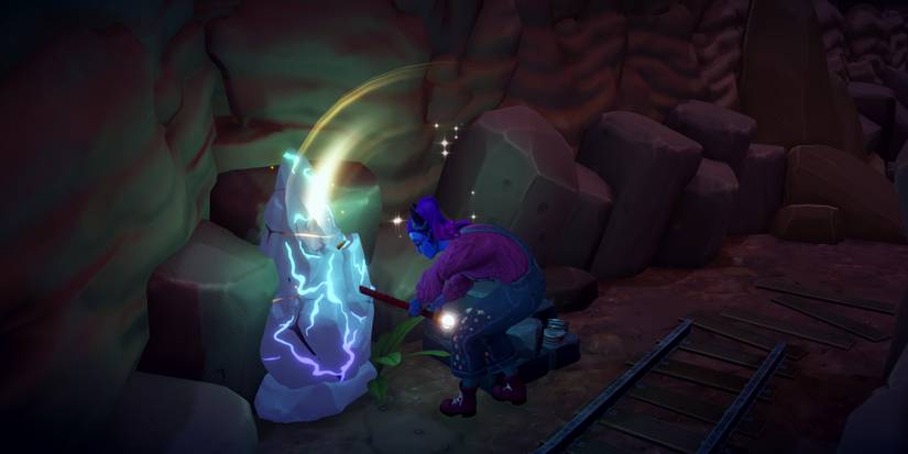 Mining in Vitalys Mine in Disney Dreamlight Valley