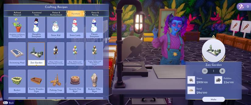 Zen Garden Recipe in Disney Dreamlight Valley