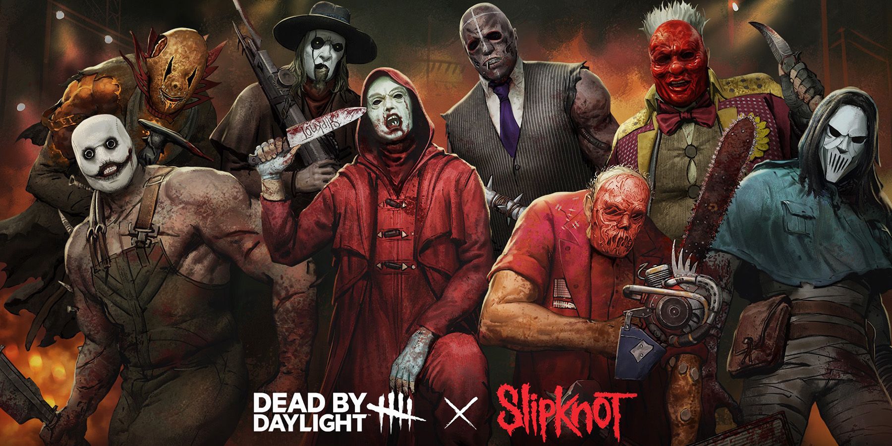 Dead by Daylight Slipknot Crossover Collection key art 2x1 crop