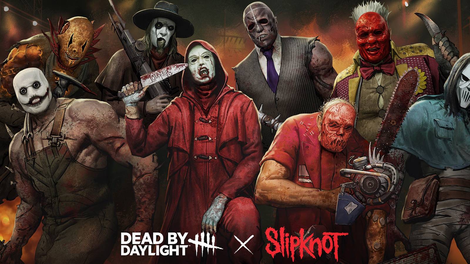 Dead by Daylight Slipknot Crossover Collection key art 2x1 crop