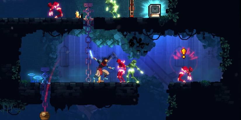 Fighting in a dungeon