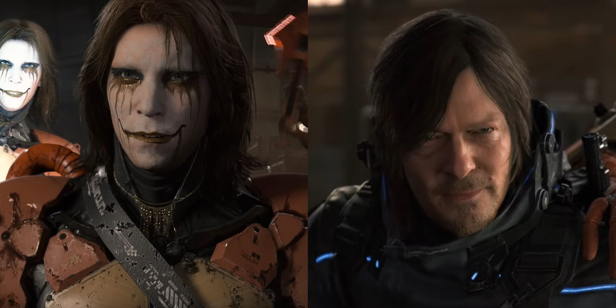 A combined image of Higgs Monaghan and Sam Porter Bridges from Death Stranding 2 promos