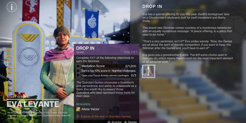 drop in quest in destiny 2