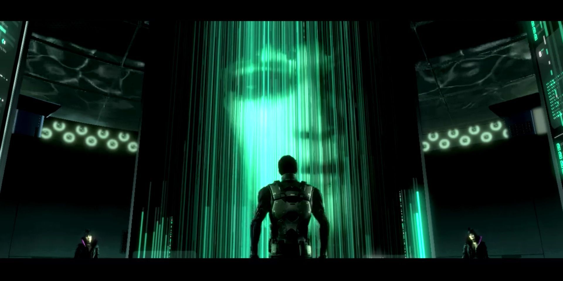 A cutscene from Deus Ex Human Revolution 