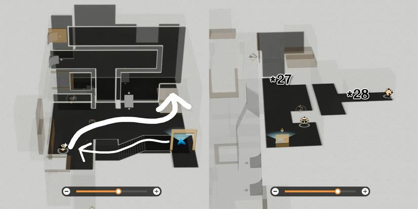 dewlight pavilion treasure chest location 27 to 28 in honkai star rail hsr