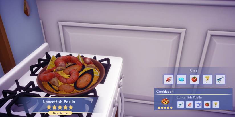 disney dreamlight valley lancetfish paella