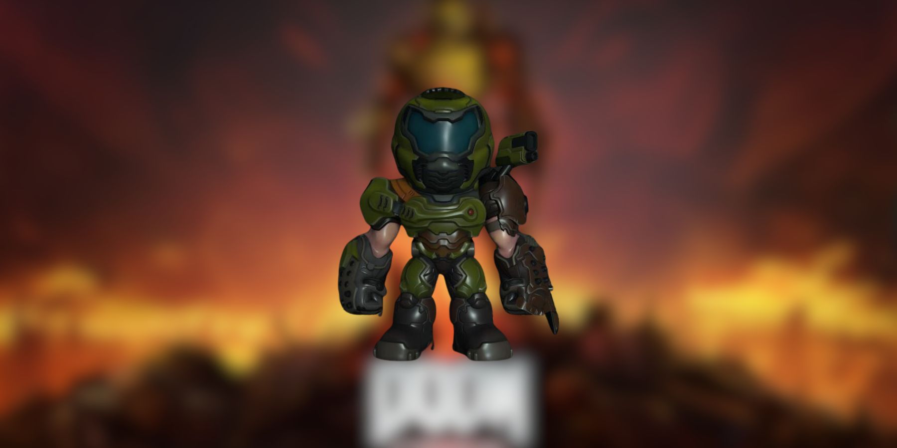Doom Slayer toy Preview in Doom Eternal