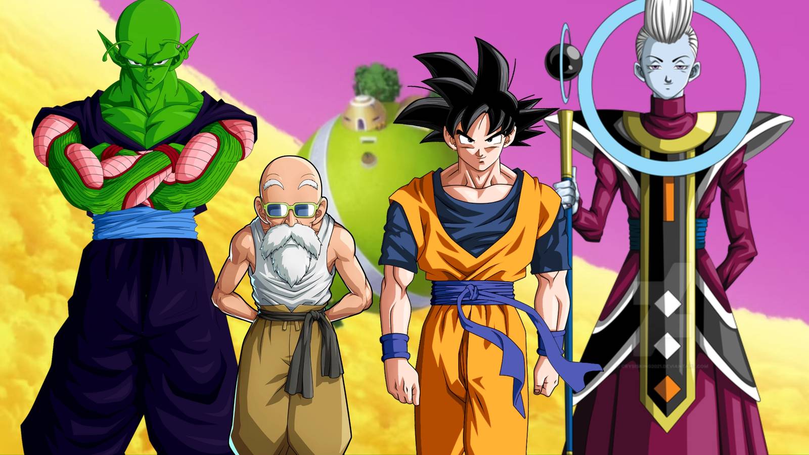 Dragon Ball Best Mentors Piccolo Roshi Goku Whis - Featured