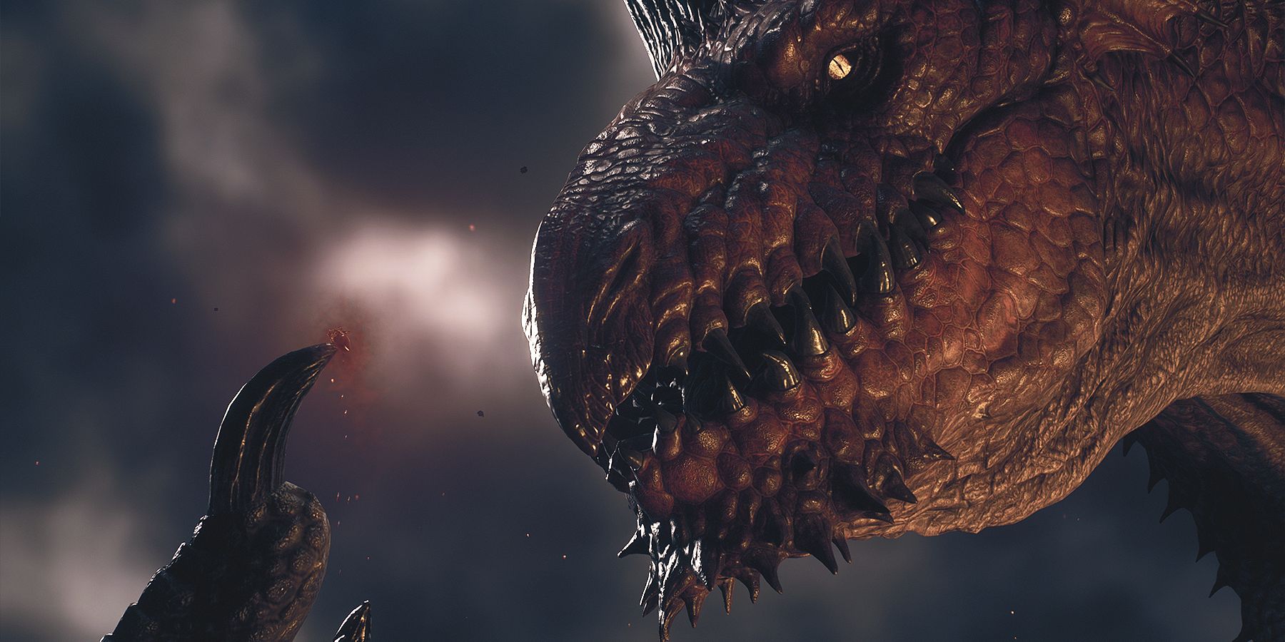 Dragon holding a heart in Dragon's Dogma 2