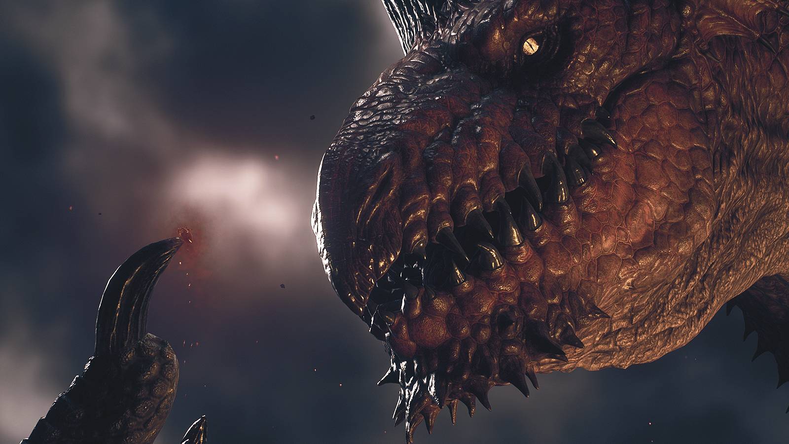 Dragon holding a heart in Dragon's Dogma 2