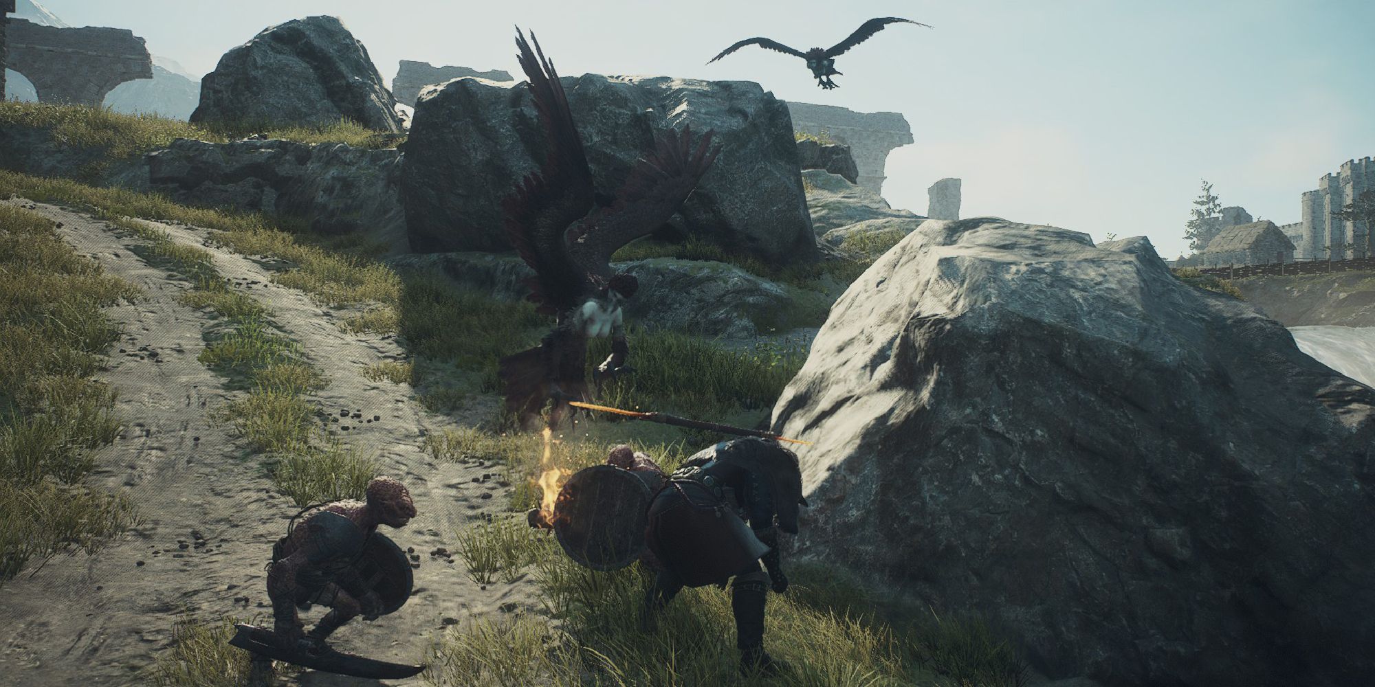 Dragon's Dogma 2 Being Surrounded By Enemies