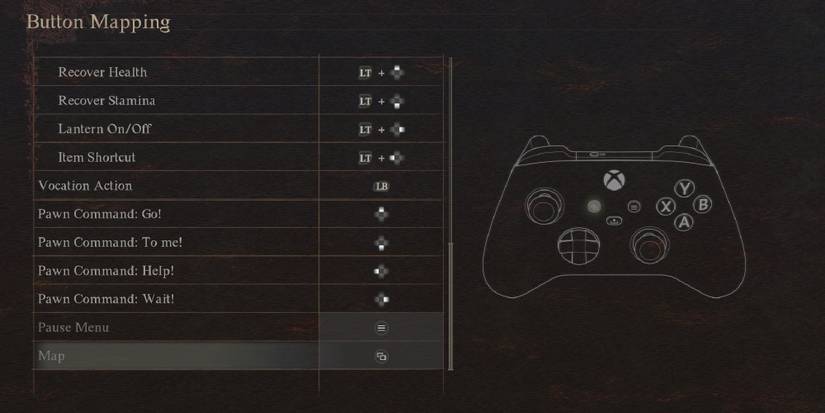 Dragon's Dogma 2 - Button Mapping