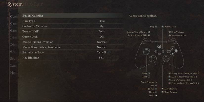 Dragon's Dogma 2 - Default Control Scheme