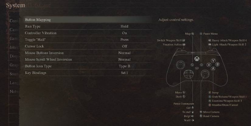 Dragon's Dogma 2 - Elden Ring Control Scheme