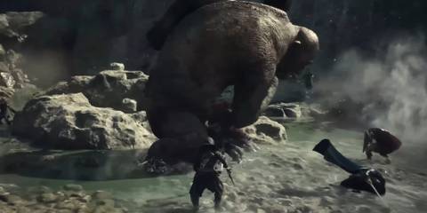 Thief fighting a cyclops in Dragon's Dogma 2