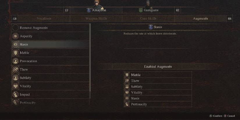 Dragon's Dogma 2 - Stasis Augment Description