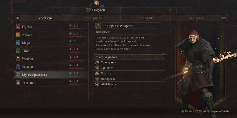 Dragon's Dogma 2 - Vocation Menu