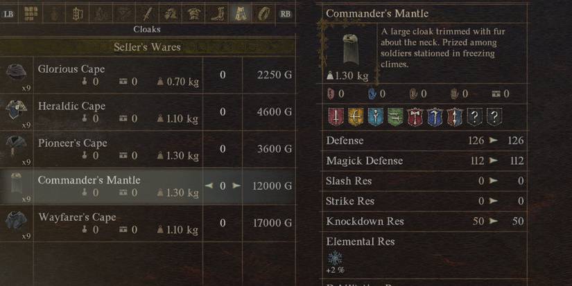 Dragons Dogma 2 Best Cloaks Commanders Mantle