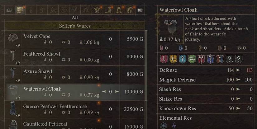 Dragons Dogma 2 Best Cloaks Ian Harve Village Waterfowl Cloak