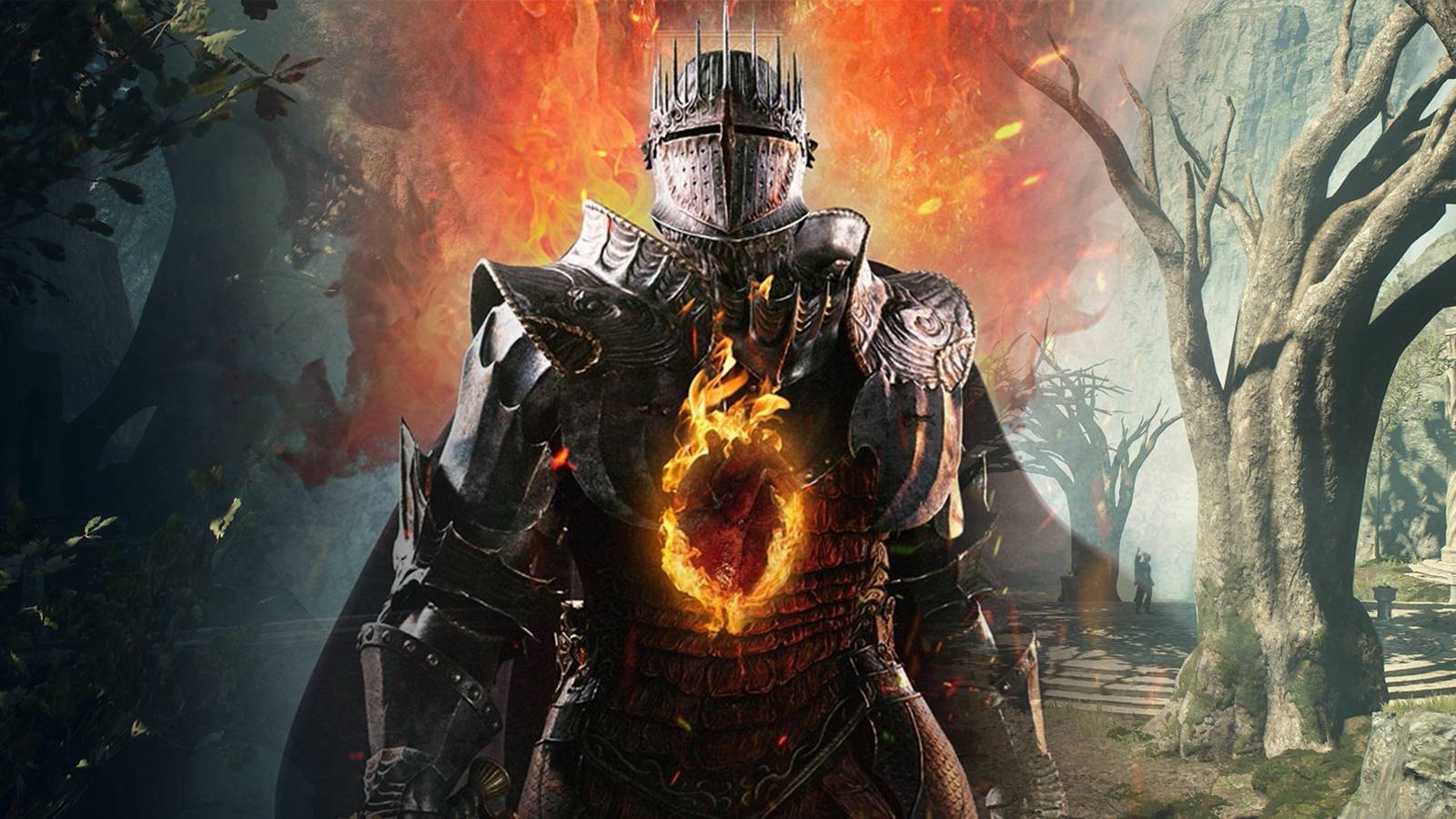 dragons dogma 2 character over background