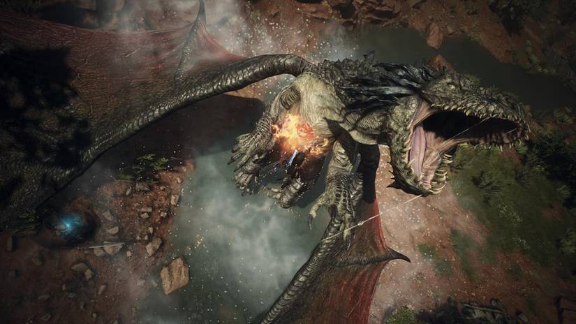 Dragons Dogma 2 Climbing Dragon