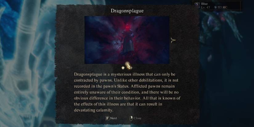 Dragons Dogma 2 Dragonsplague Popup Warning Pawn Disease