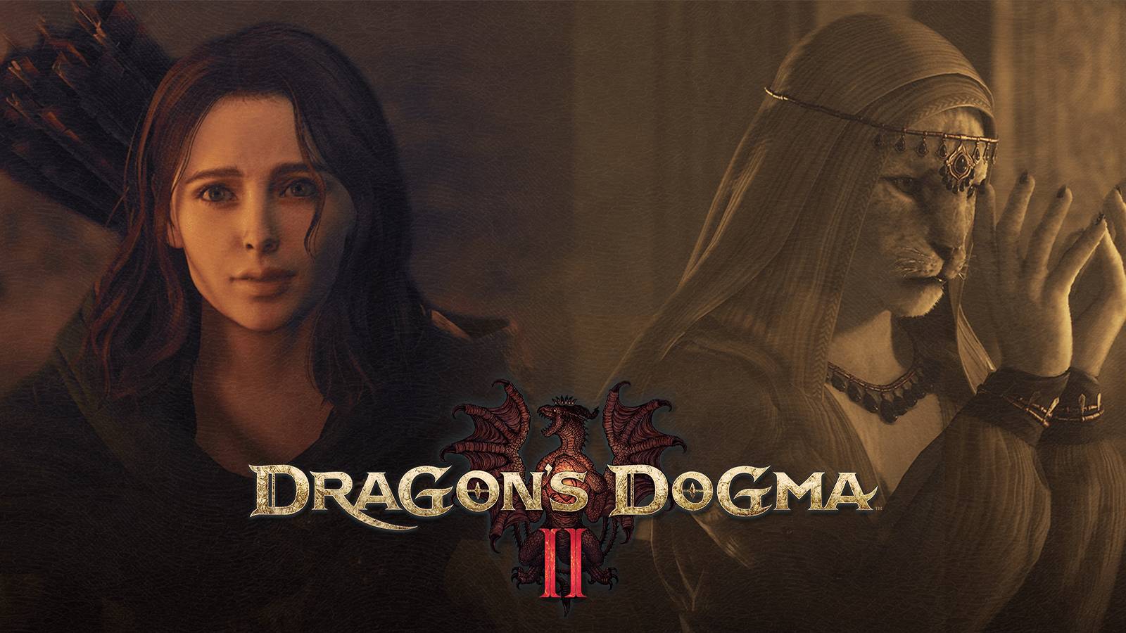 dragons dogma 2 npcs ulrika and menella with logo