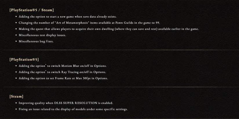 Dragons Dogma 2 Patch Notes March 29 2024 Pc Playstation