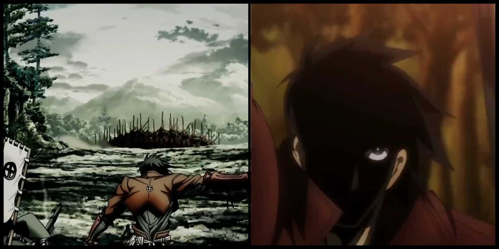 Drifers - Toyohisa Commanding Men And Drawing Sword To Fight Himself