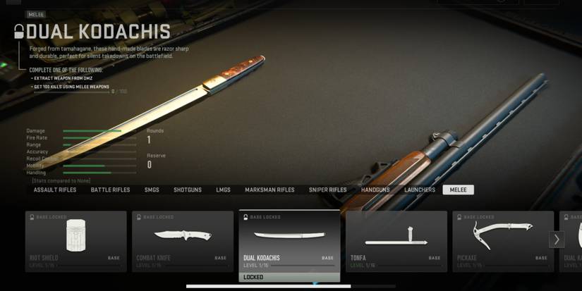 Dual Kodachis Melee Weapon Call Of Duty Warzone Mobile