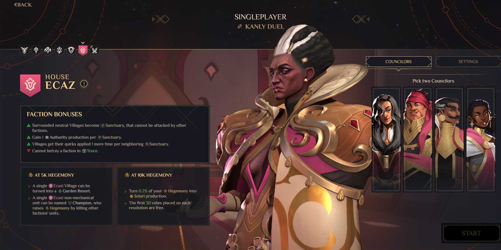 Dune Spice Wars Best Factions House Ecaz