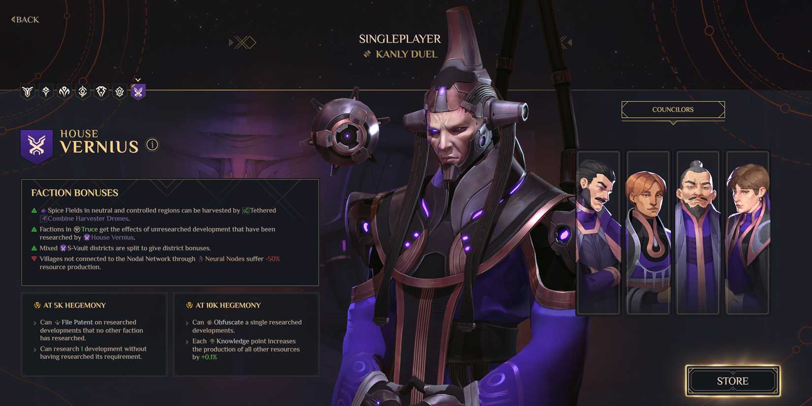 Dune Spice Wars Best Factions House Vernius