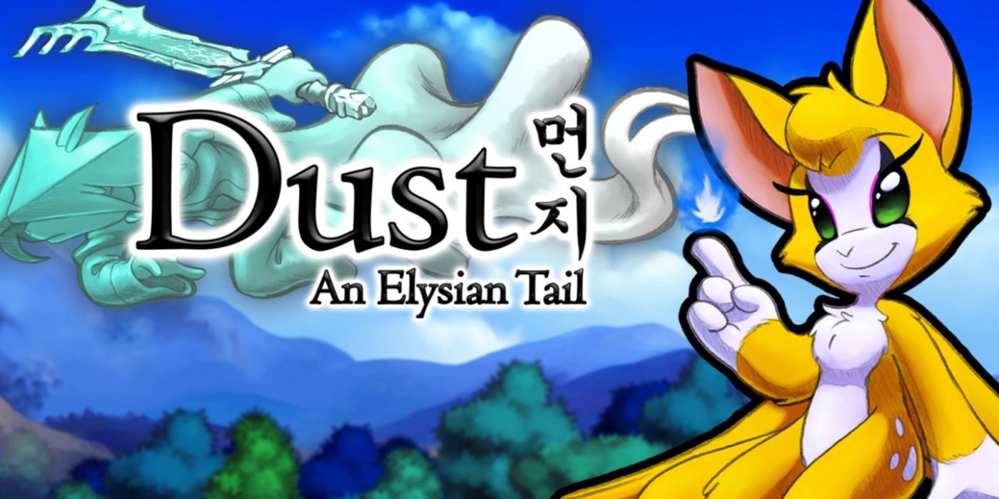 Dust An Elysian Tail title image featuring one of the main characters