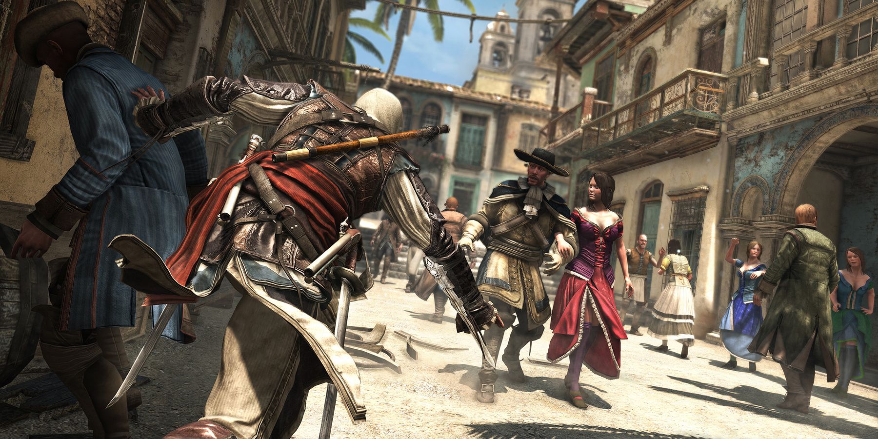 Edward Kenway sprinting in Assassin's Creed 4 Black Flag