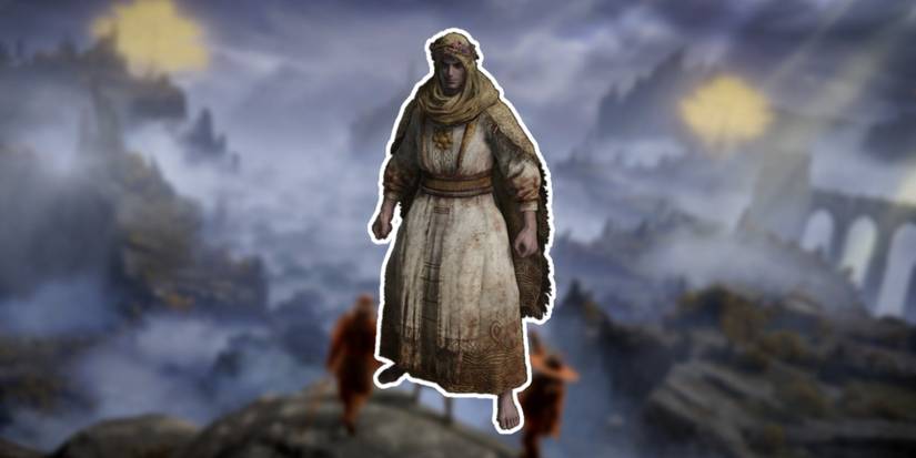 Elden Ring Festive Set in foreground with Liurnia background