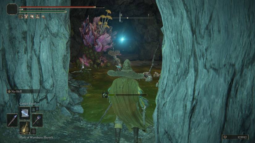 Elden Ring - Mushroom armor location inside Seethewater Cave