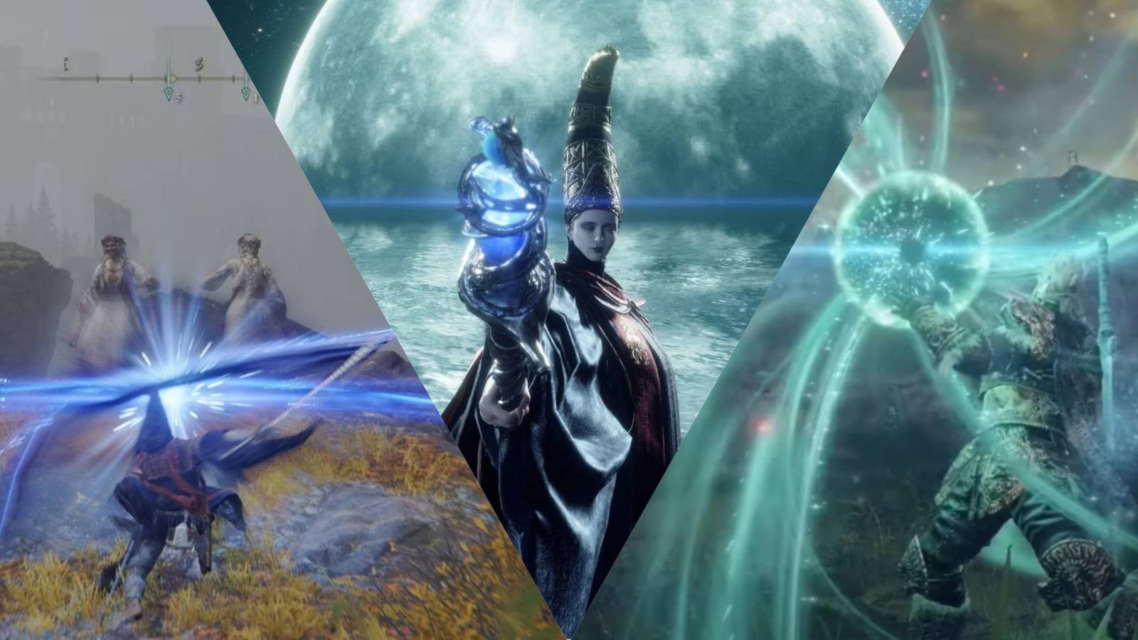 Elden Ring Rennala, and players using Moonveil and Comet Azur