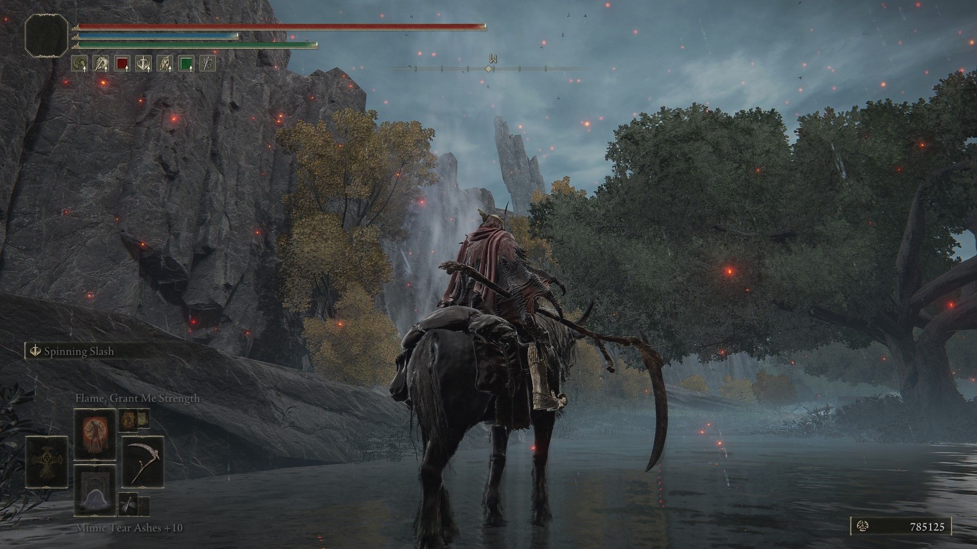 Elden Ring - Whirlwind near Malefactor's Evergaol location - Travel to the Liurnia Lake Shore site of grace