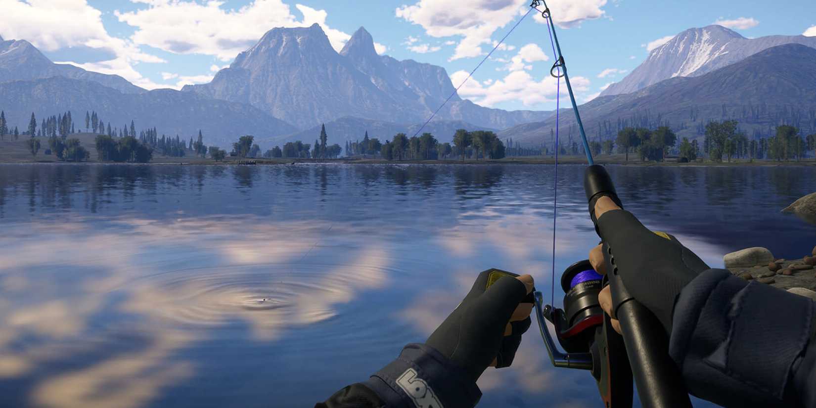 fishing on a lake in Call of the Wild: The Angler