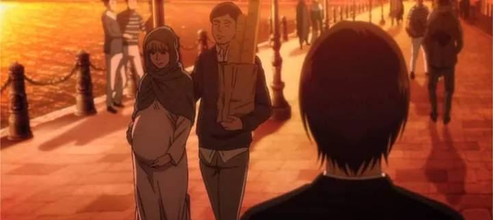 eren seeing pregnant lady